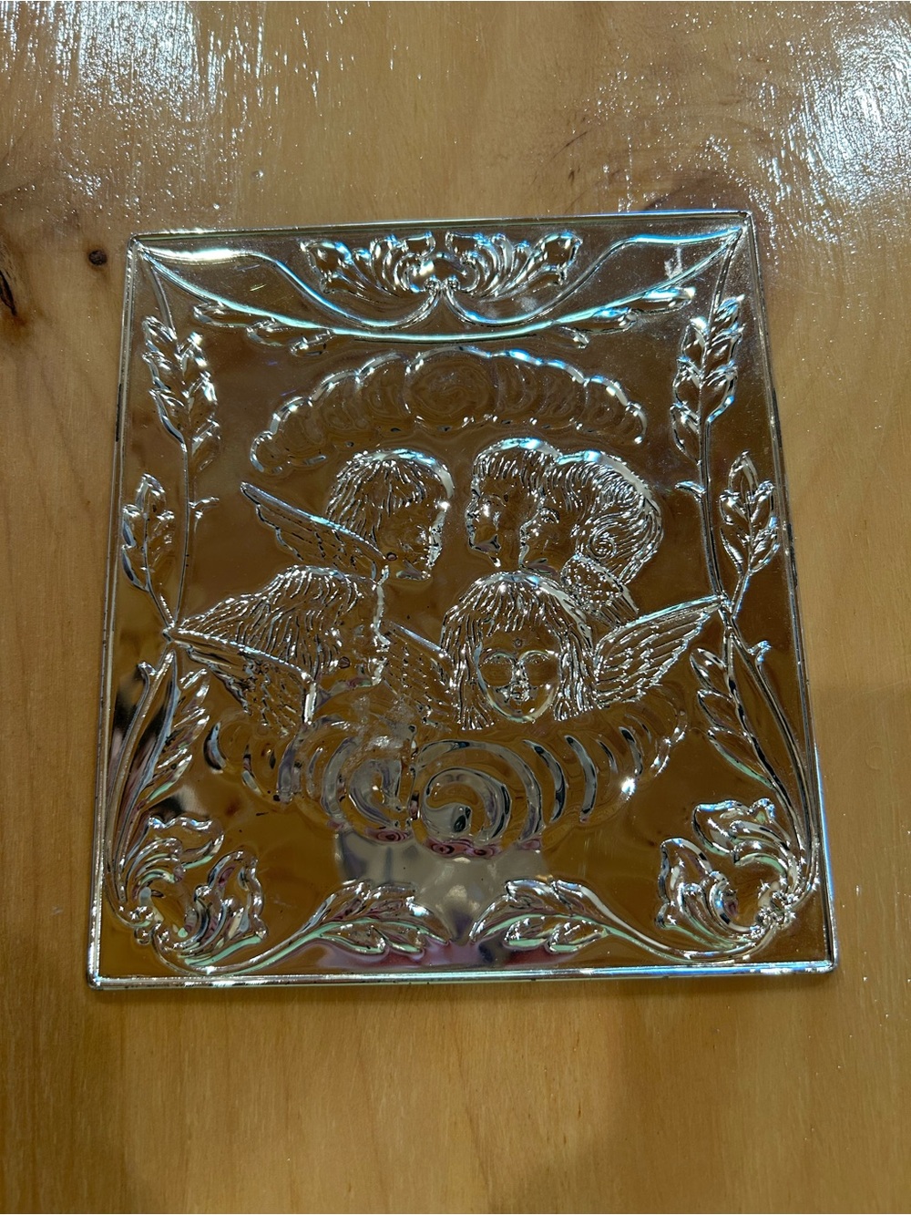 Embossed Angel Metal Tile